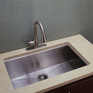  Empire Industries Zero Radius Single Stainless Sink 