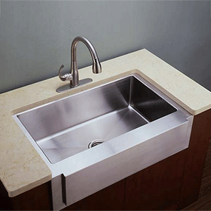  Empire Industries Single Farmhouse Stainless Kitchen Sink 