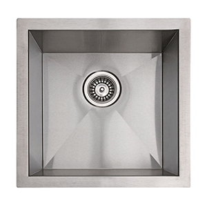  Empire Industries Single Zero Radius Stainless Sink 