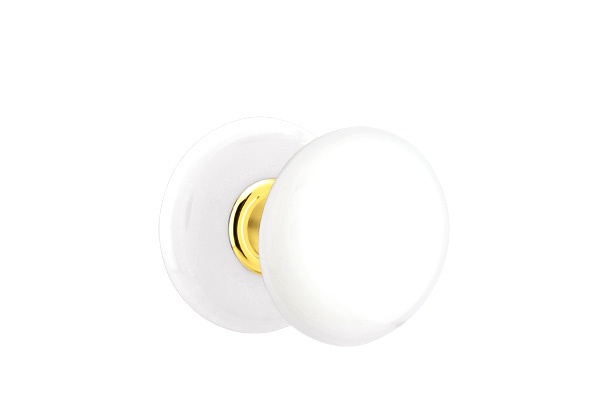  Emtek Ice White Knob 