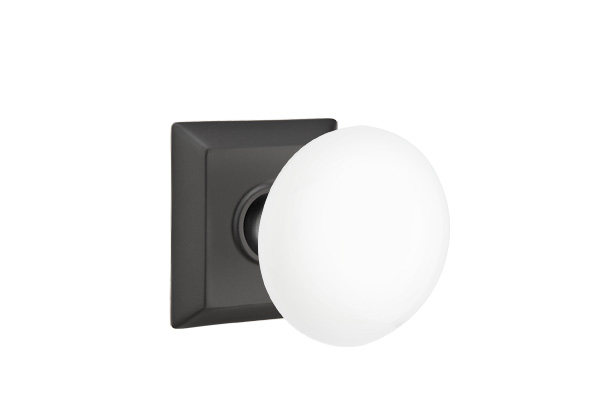  Emtek Ice White Knob 