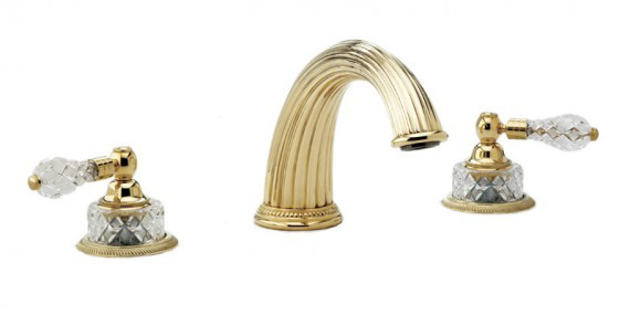  Phylrich Deck Tub Faucet W/Crystal 