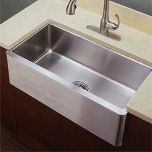  Empire Industries Single Farmhouse Stainless Kitchen Sink 