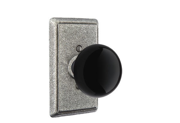  Emtek Madison Black Knob 