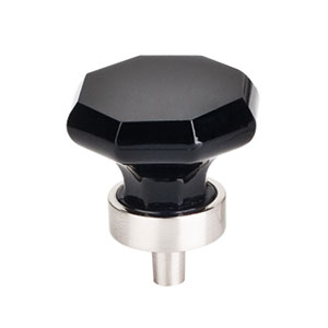  Top Knobs 1-1/8_dq_ Black Crystal Knob 