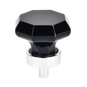  Top Knobs 1-1/8_dq_ Black Crystal Knob 